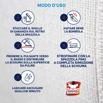 Omino Bianco Tappeti & Sofà Pulitore Detergente in Schiuma - Flacone