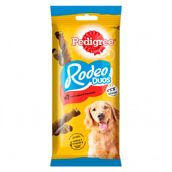 Pedigree Rodeo Duos Stick Gusto Manzo e Formaggio per Cani - Confezione da 7...