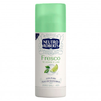 Neutro Roberts Fresco Deodorante Stick Tè Verde e Lime 48h con Puro Olio di...